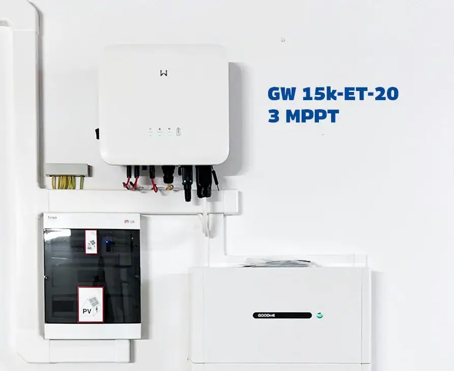 Installiertes GoodWe Speicher- und Wechselrichtersystem